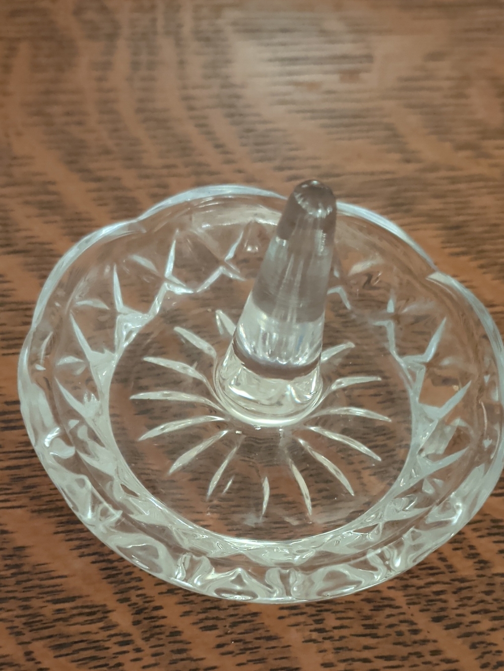 Clear Glass Ring Holder Dish